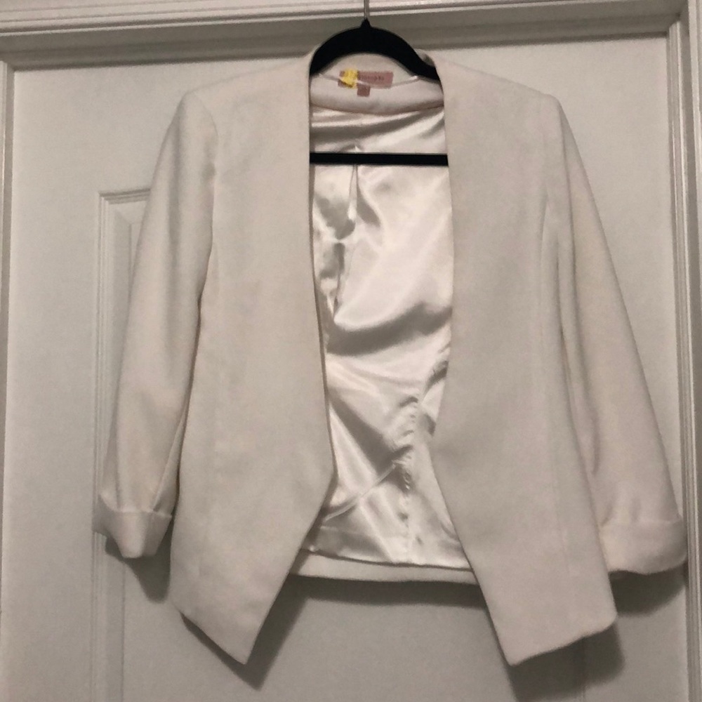 White Philosophy Blazer